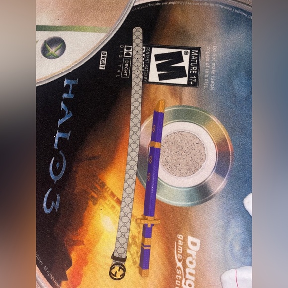 Gucci Other - Gucci Supreme GG Belt Gold tone Size 70/28 Brown With Dust Bag